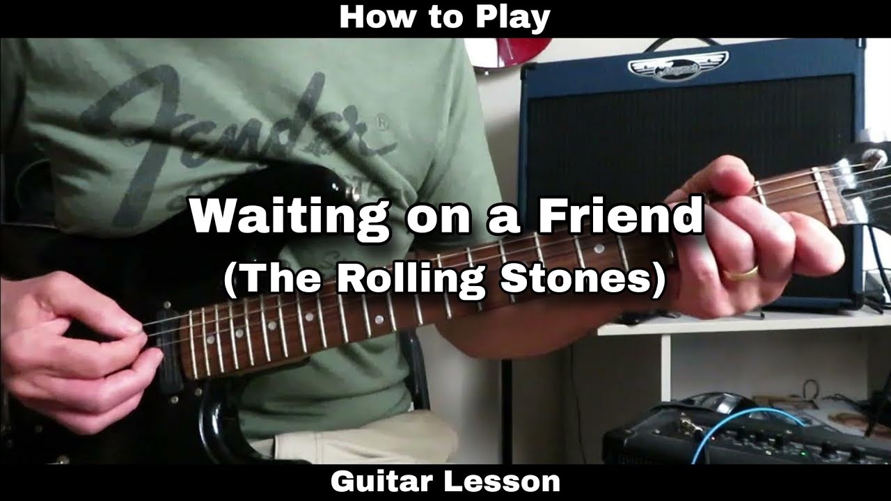 Как играть WAITING ON A FIEND - The Rolling Stones. Урок игры на гитаре.