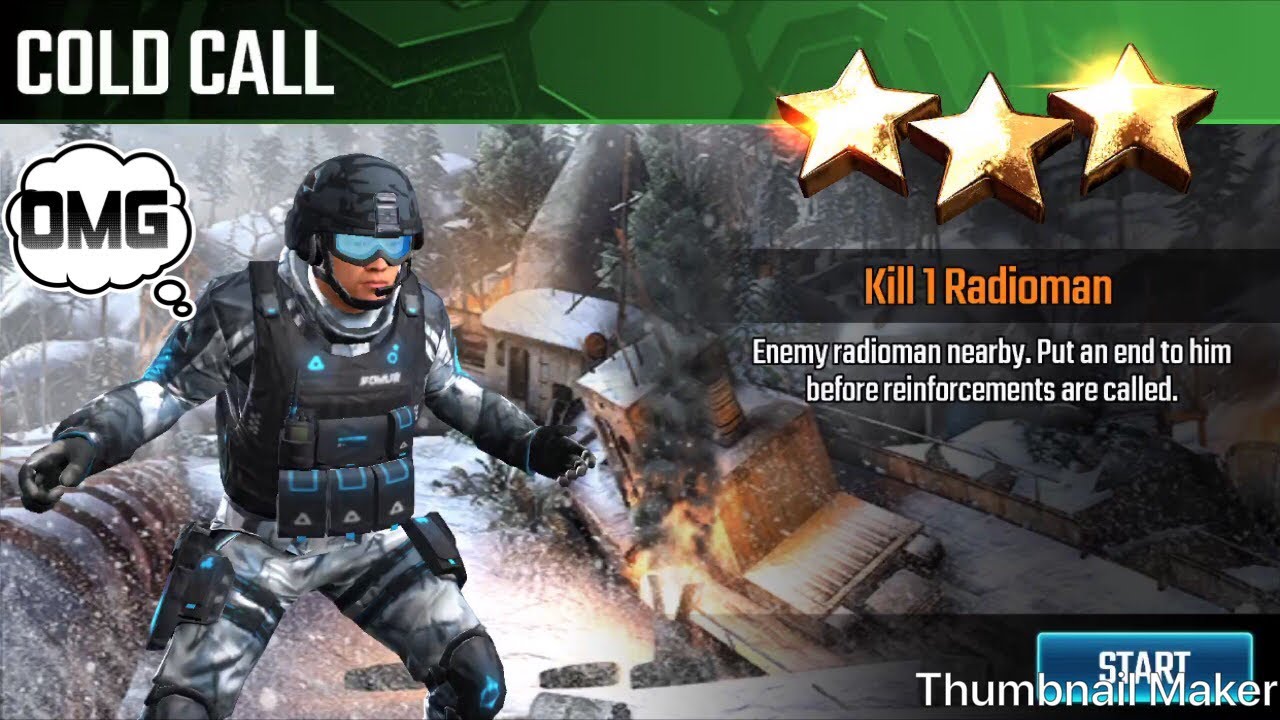 Cold Call, Sniper strike special ops mission #1- Siberia (pistol/zone 6)