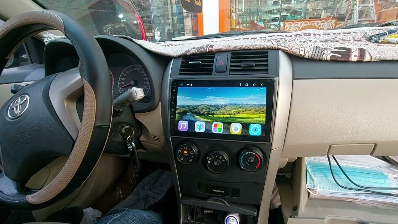 عرض موصفات شاشة كورلا 2008-2013 مع الكاميرا/Corolla Android Screen اسطورة المدينة ج/0534866671