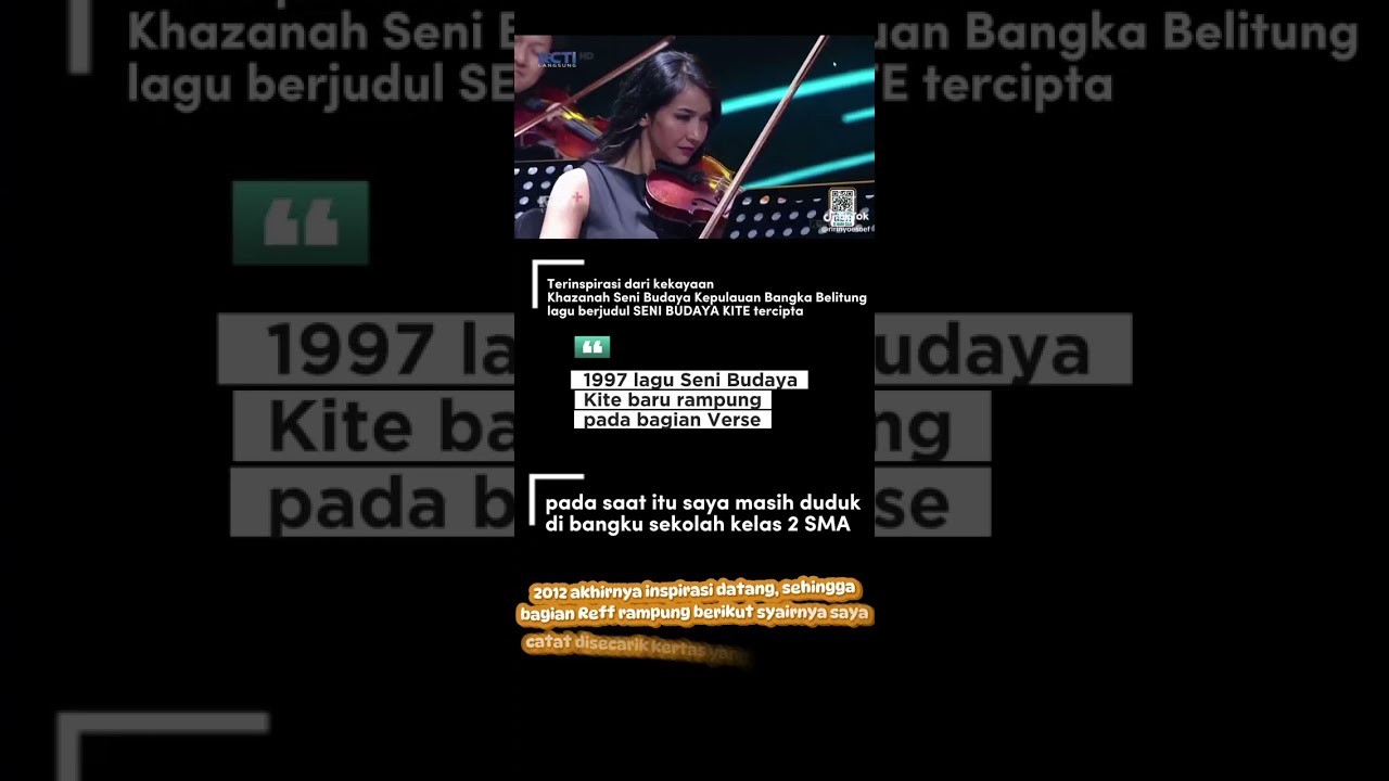 Seni budaya kite | Video | Lyrik asli | Shabrina Leonar || Cipt. Wandasona Alhamd ||