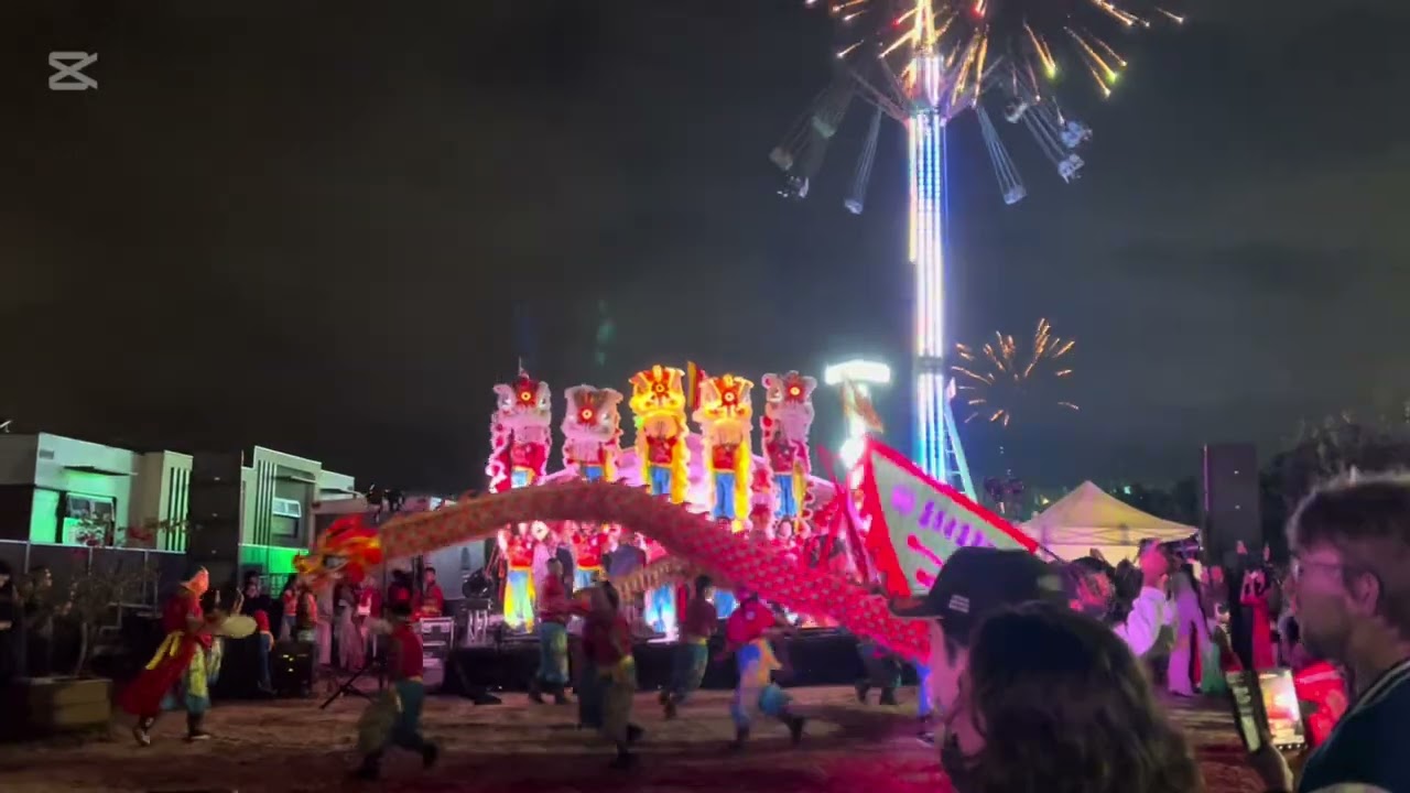 Me and my family during the night at Quang Minh Buddhist Temple for Lunar New Year.