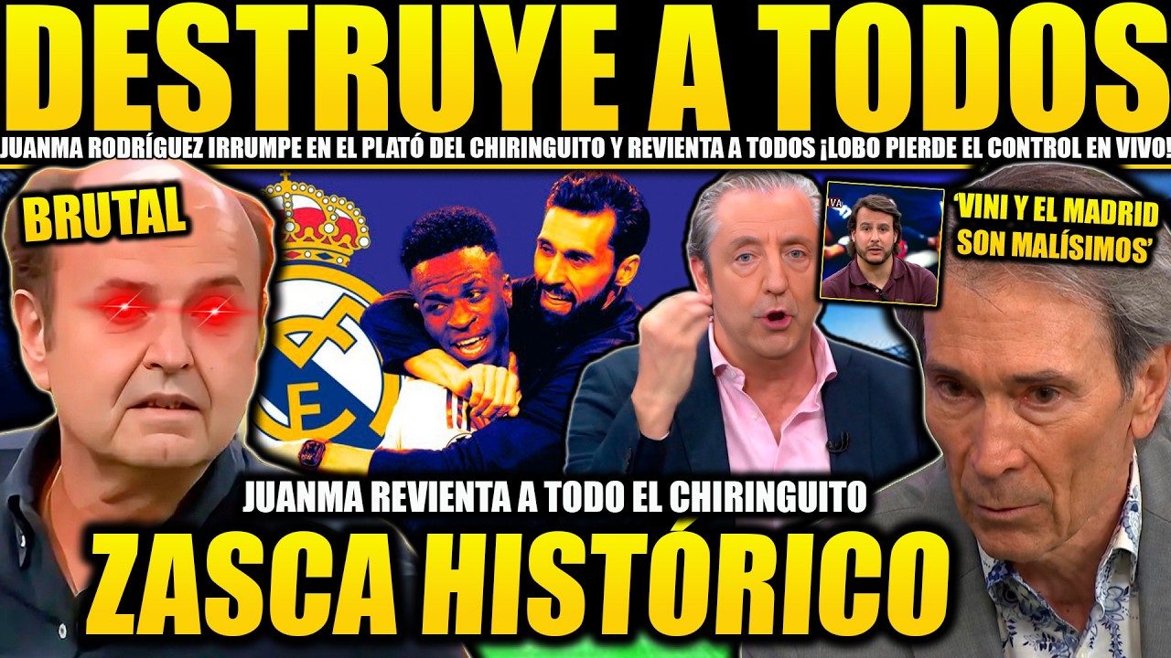 LOBO CARRASCO PIERDE EL CONTROL CON VINICIUS Y JUANMA RODRÍGUEZ REVIENTA A TODO EL PLATÓ ¡BRUTAL!