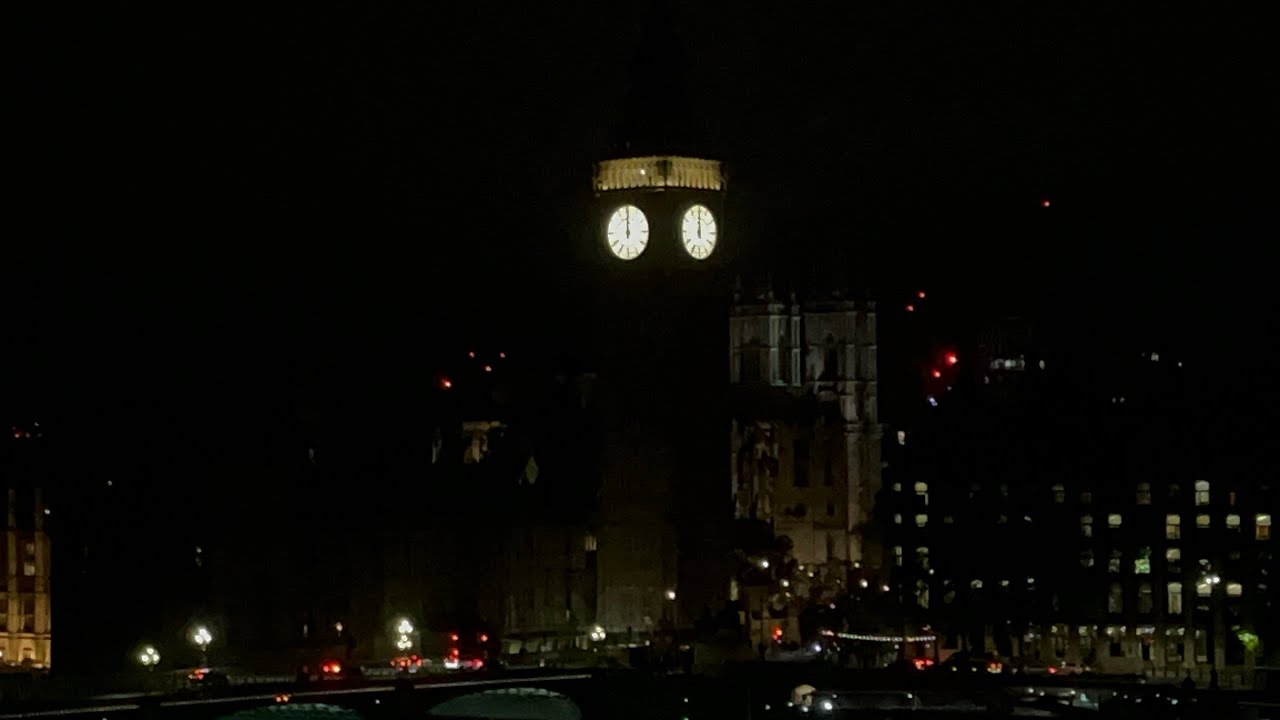 Big Ben Striking Midnight