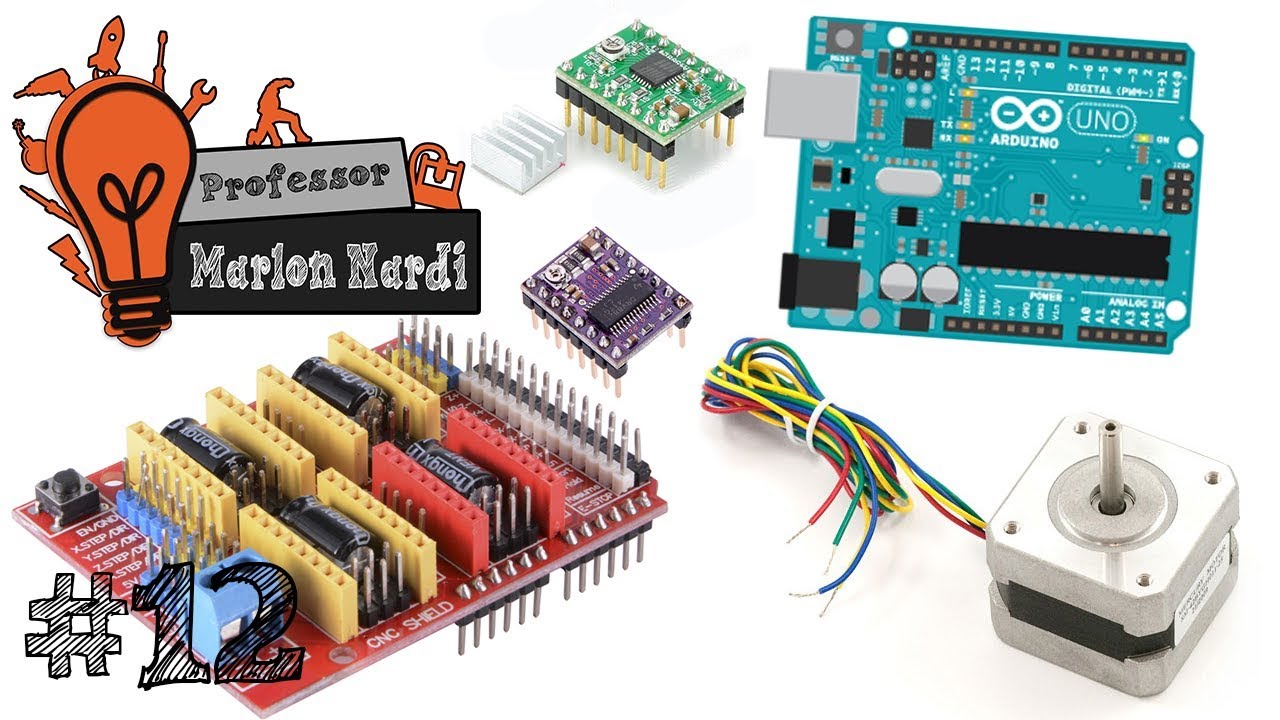 #12 - Construa sua própria CNC 2.1 - Arduino - CNC Shield V3.0 - Cálculo de Vref - Fios do Motores