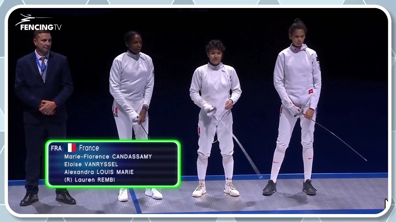 CHT DU MONDE TBILISSI (G&eacute;orgie) 2025 &eacute;p&eacute;e dames &eacute;quipes seniores Finale Russie France