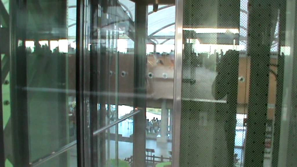 OTIS GEN2 panoramic traction elevators at Athens Metro Mall, short ride