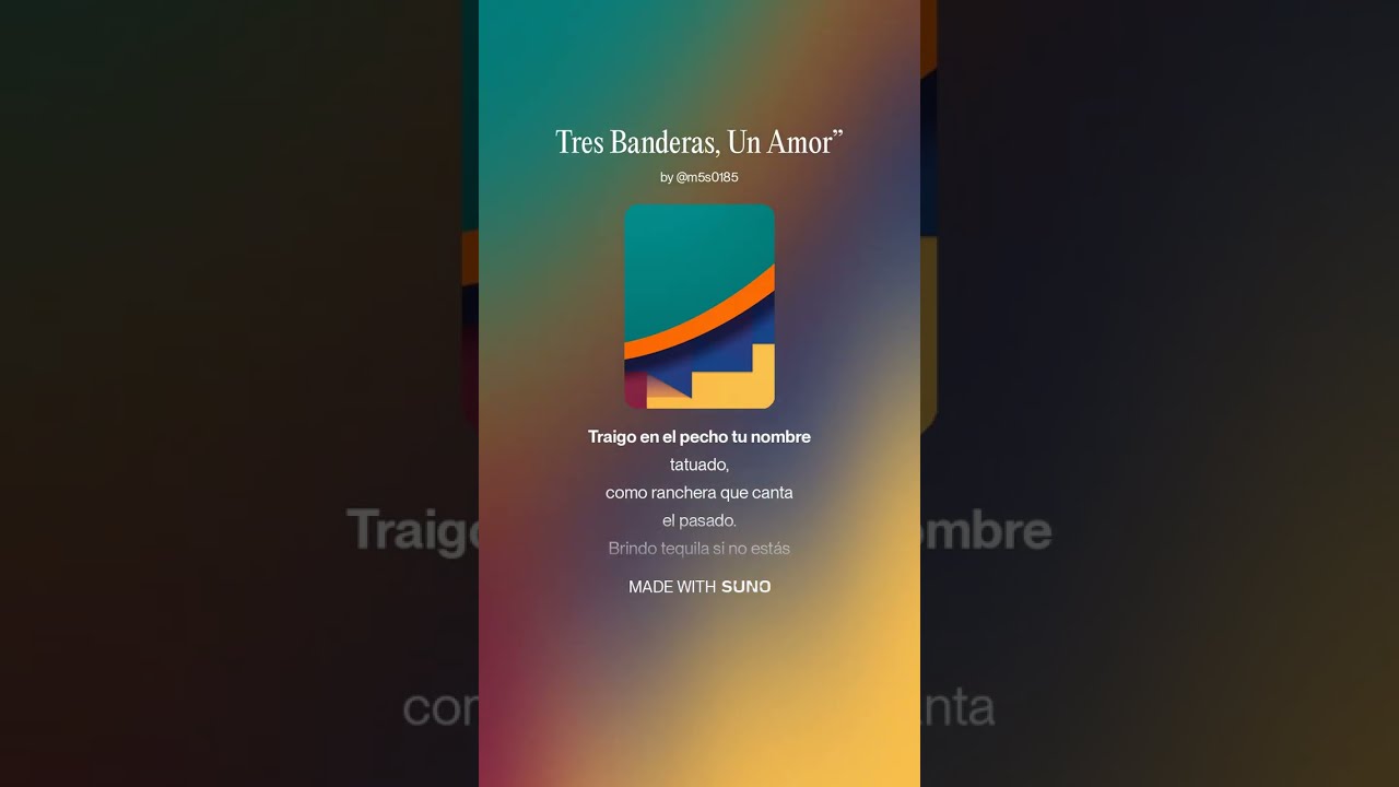 Tres Banderas, Un Amor”