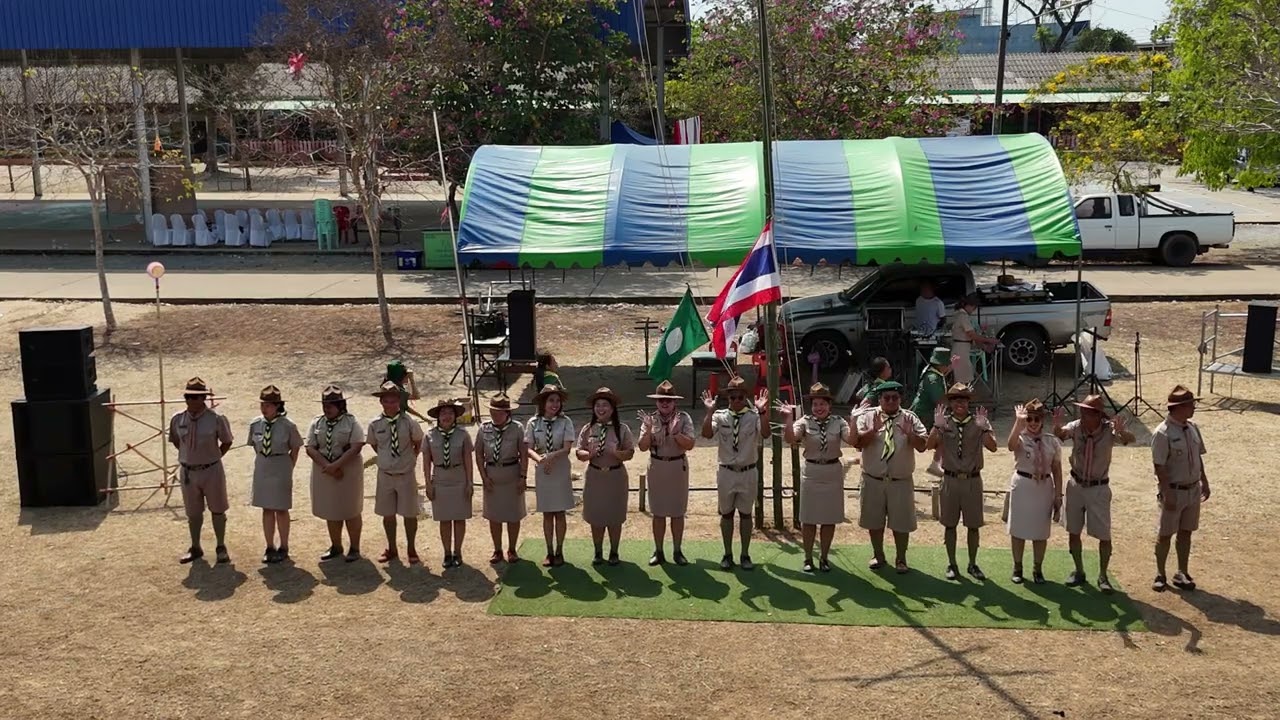 สิ้นสุดการเข้าค่ายพักแรมลูกเสือ-เนตรนารี กบ.7
