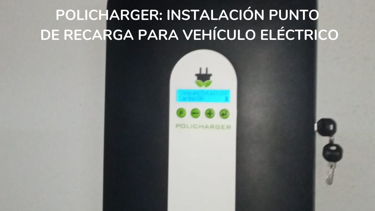 POLICHARGER NW-t2 con wifi por PLC: PUNTO DE RECARGA tesla model 3. Protecciones en el interior.