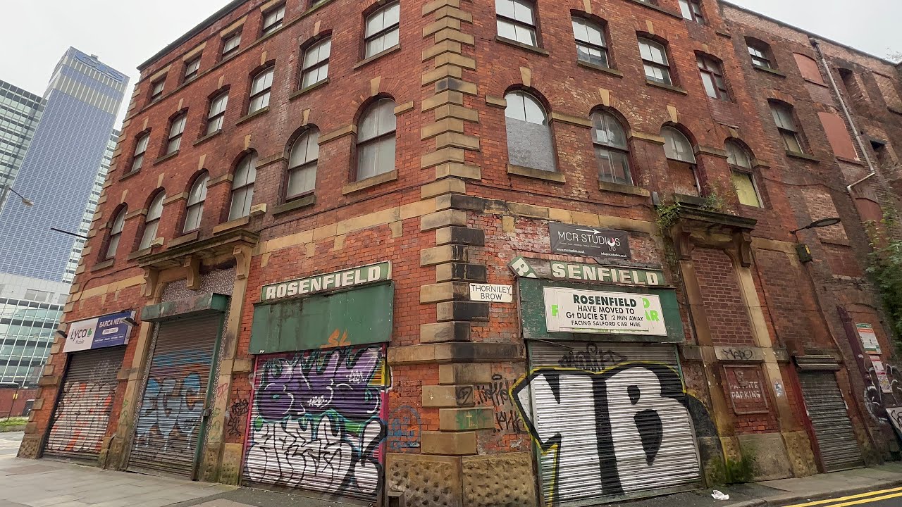 Last remaining historic red brick buildings of Manchester