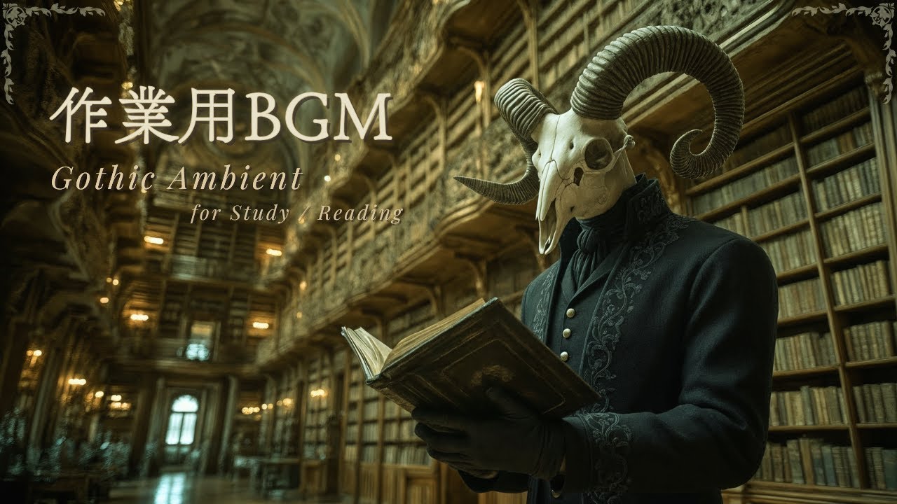 【作業用BGM】 沈黙の書架に佇む執事 | The Butler Amid the Silent Stacks · Gothic Harpsichord BGM (2 Hours)