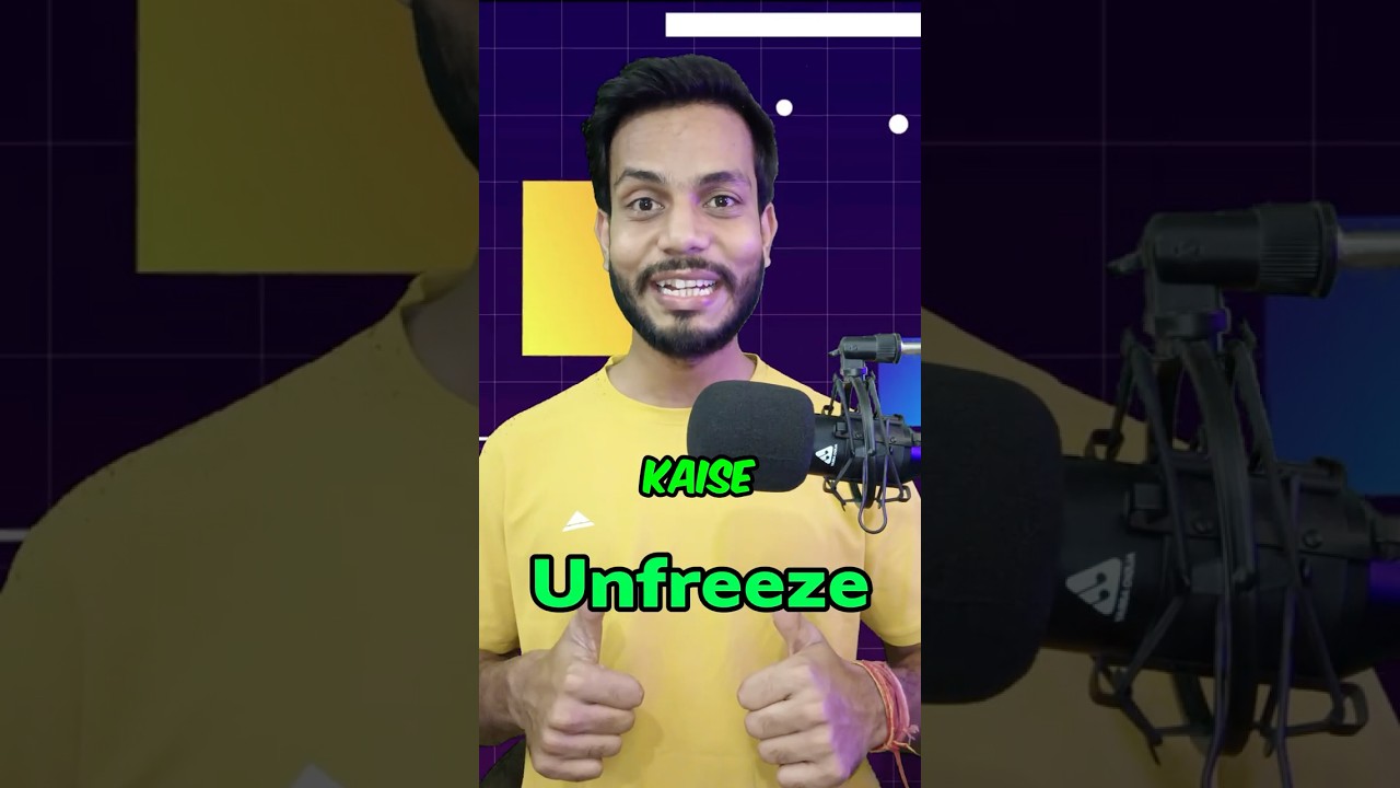 Tips to unfreeze youtube shorts channel