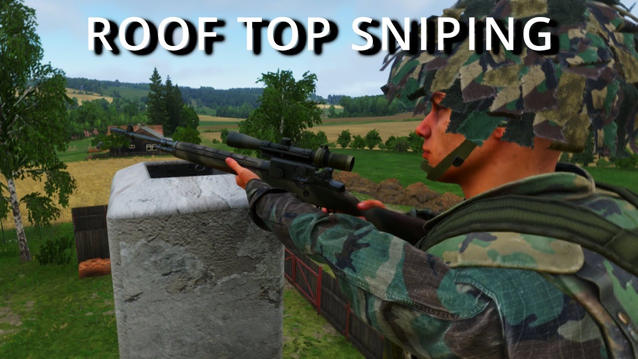 Снайперская стрельба с крыши (1 жизнь) Arma Reforger