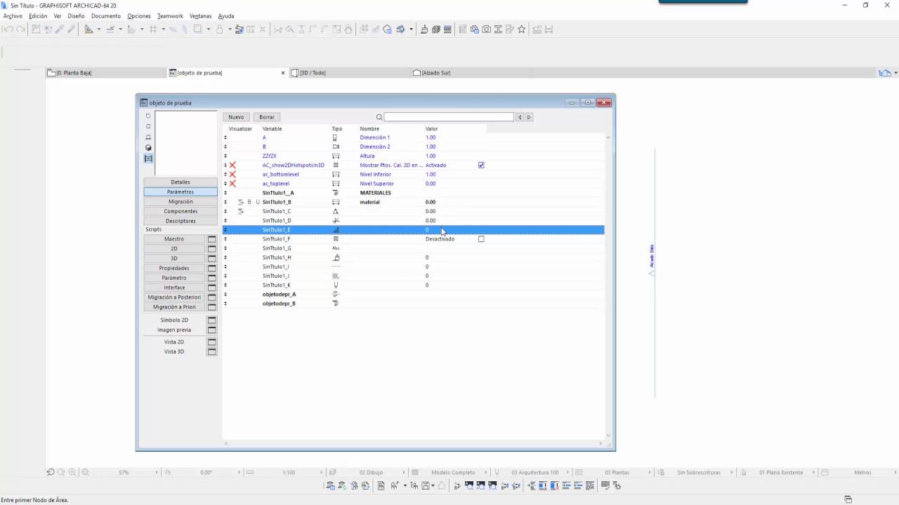 ARCHICAD Aprendiendo GDL   Parametros del Objeto   S01X03
