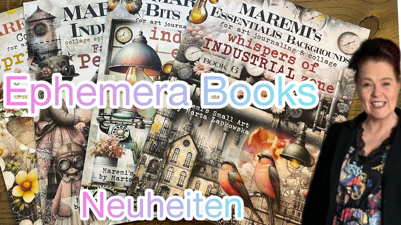 Neue Ephemera Art Journaling Bücher ❤️ durchblättern 🤩  ❤️ Ich bin verliebt ❤️ #MaremiSmallArt