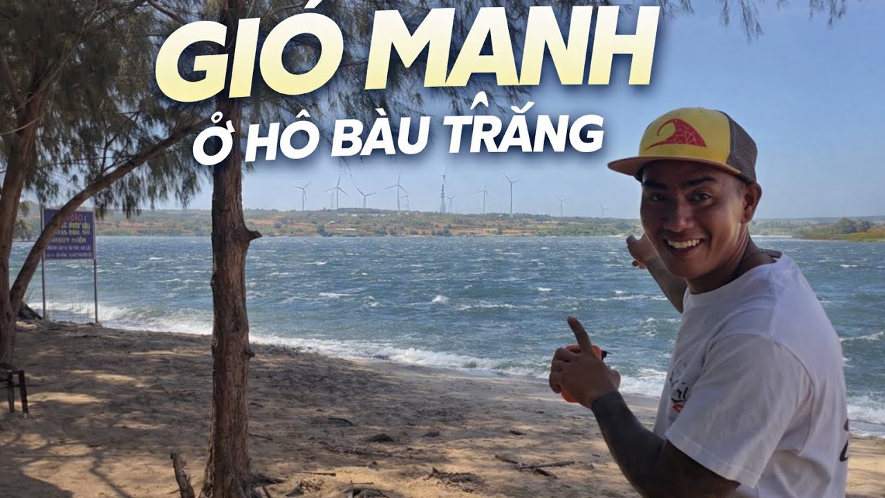 Đi Kite Hồ Bàu Trắng Gặp Gió Mạnh Bất Ngờ | TUONGVLOG #1 #Kiteboarding #StrongWind