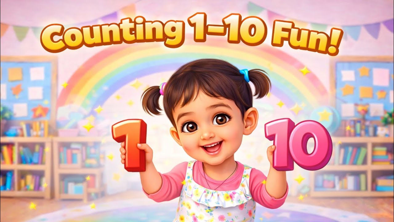 Number Counting 1 to 10 | Easy Hindi English Learning