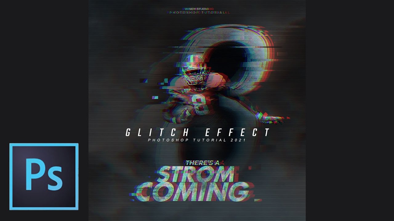 How to Create a Glitch Effect in Photoshop - Sports effect Photoshop tutorials