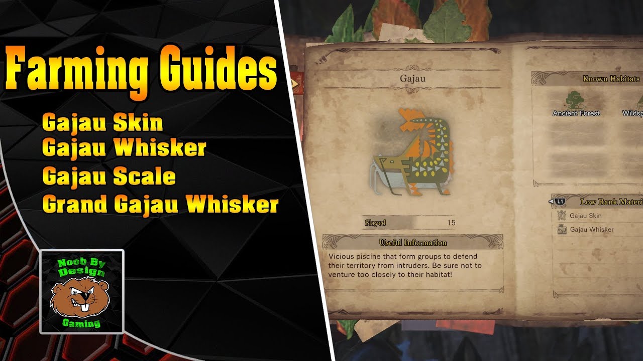 Monster Hunter World - Where to Farm Gajau Skins, Whiskers, Scales, and Grand Gajau Whiskers