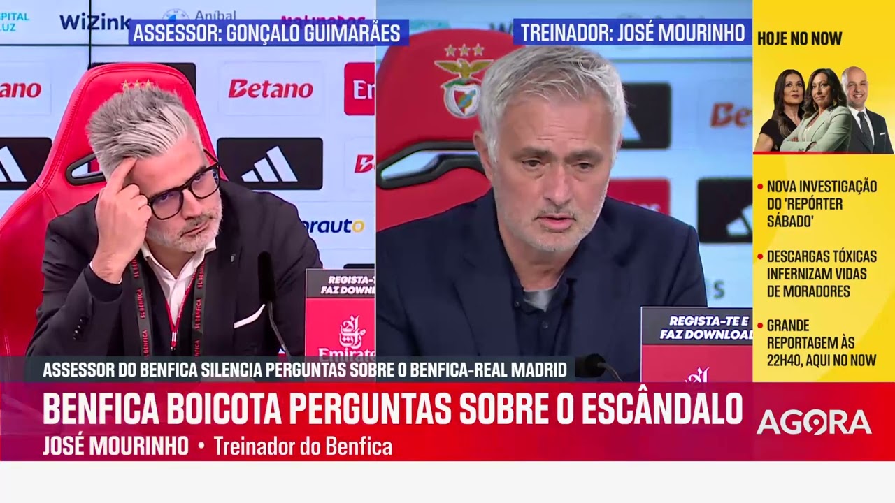 «Não quero comentar»:Mourinho recusa reagir às críticas antes da intervenção do assessor do Benfica