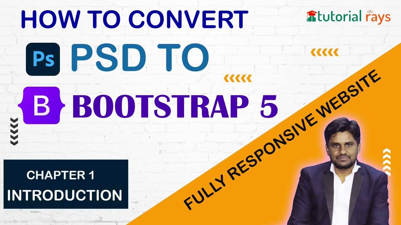 PSD to Bootstrap 5 Complete Tutorial in One Video | Fully Responsive website using Bootstrap 5