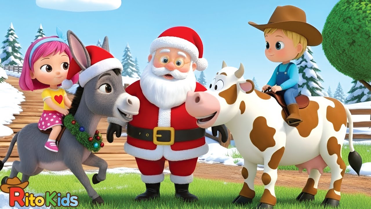 Natal, Natal Doce Natal 🎄 | Can&ccedil;&otilde;es de Natal na Fazenda | Papai Noel e Amigos