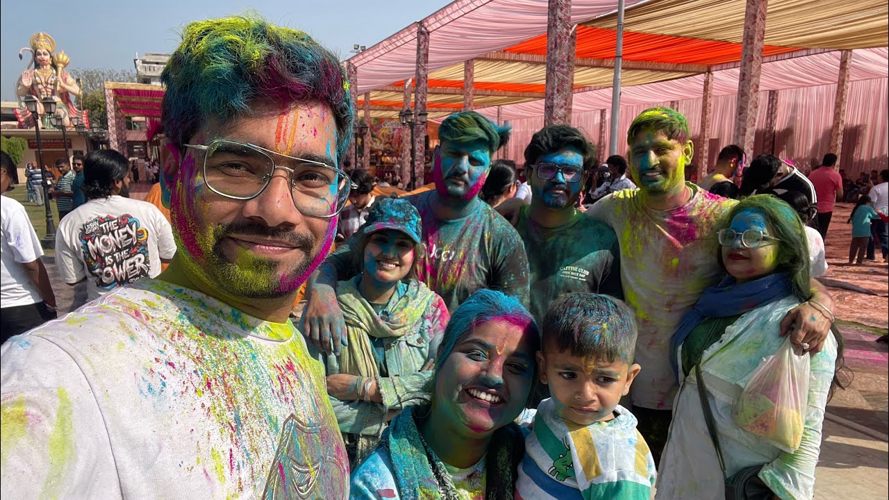 Holi per dekho kya hua 😭|| colour festival ￼#vlog 