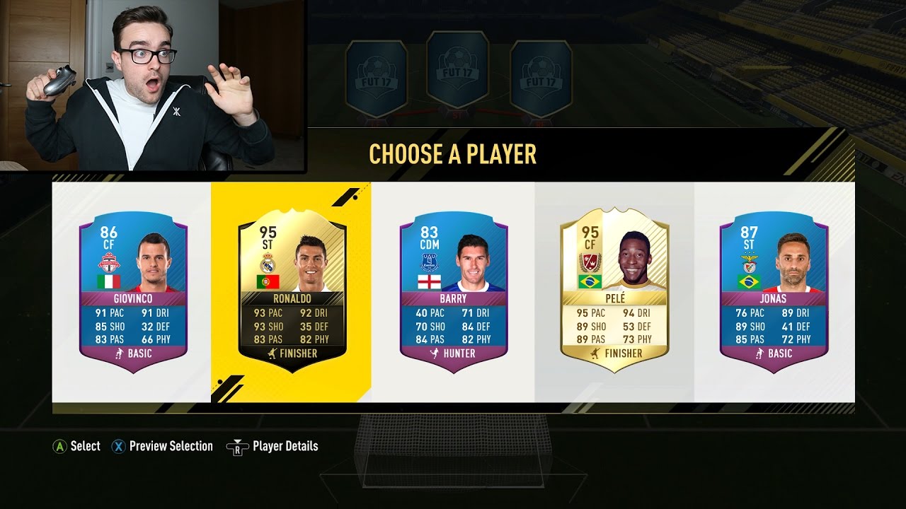 THE RAREST CARD ON THE FUT DRAFT!!! Fifa 17 Striker Ronaldo FUT Draft
