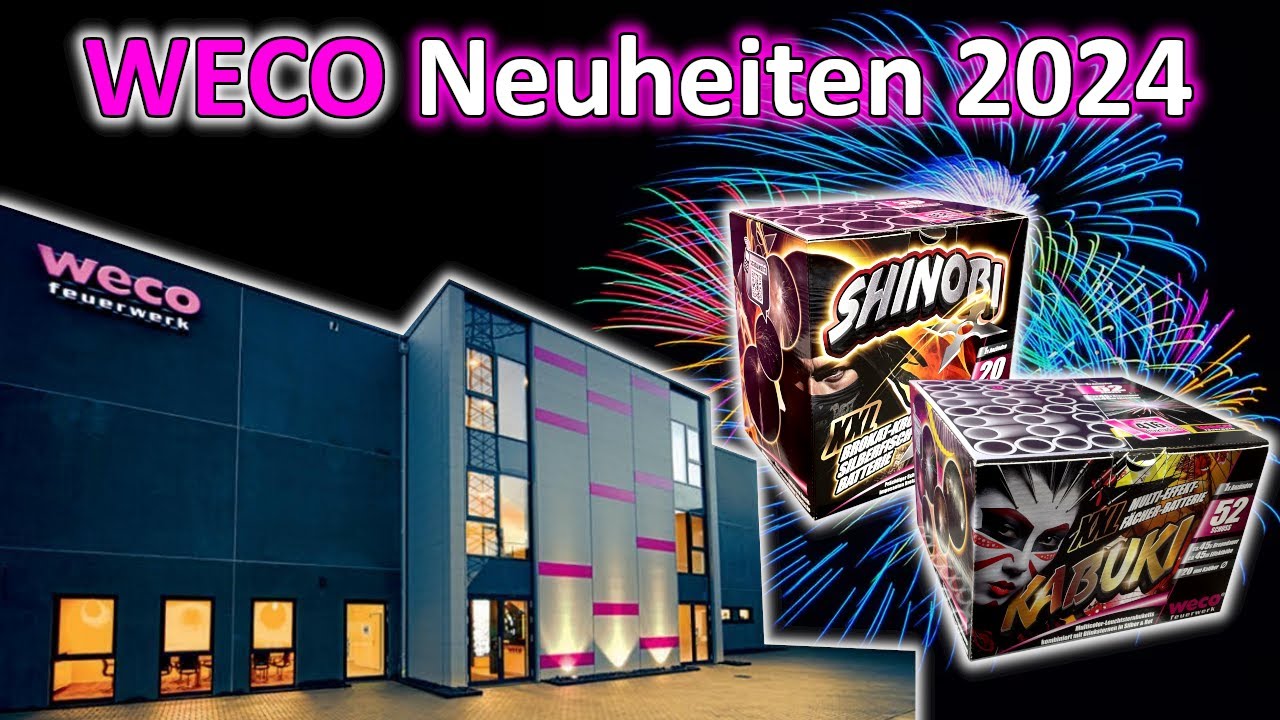 WECO NEUHEITEN 2024 | Batterie- und Verbundfeuerwerk | Vorschießen Eitorf