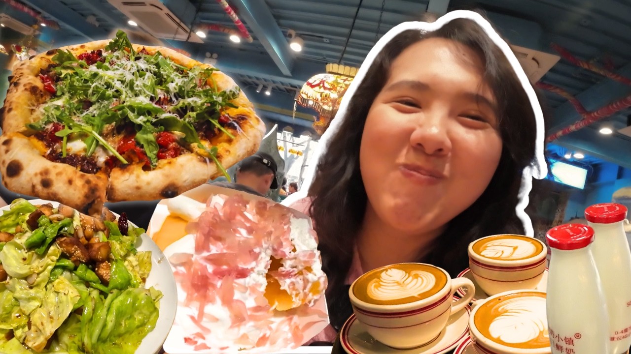 辣皮子还能这么吃 这家有奶有肉瞬移西北｜ Creative spicy beef pizza+fresh milk coffee | Beijing China 