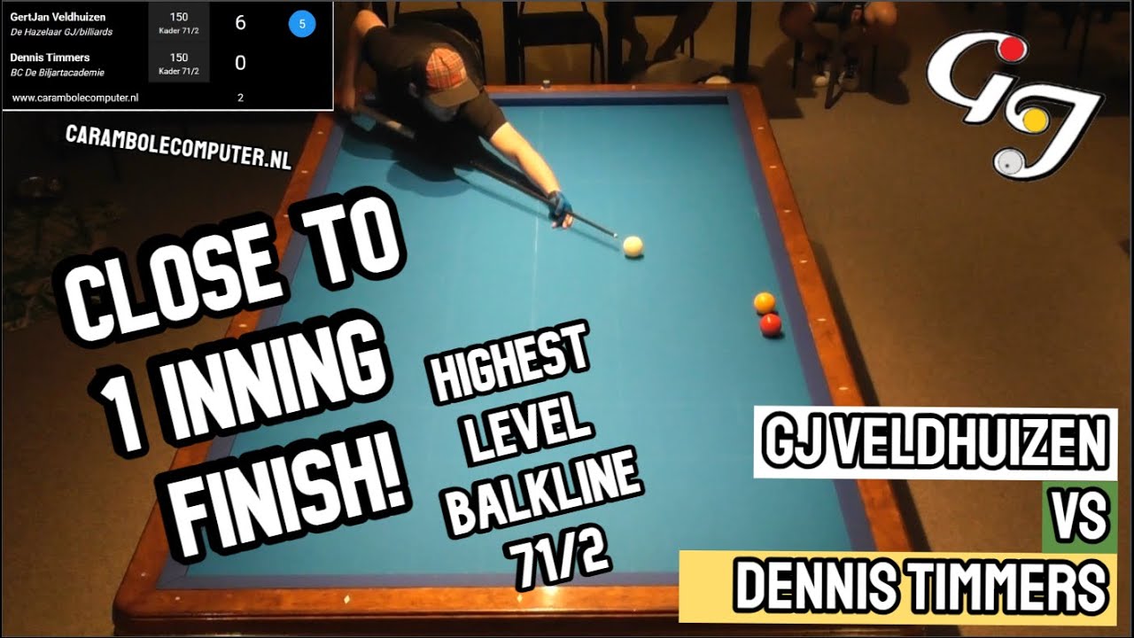 MIJN HOOGSTE SERIE TOT NU TOE IN 2025! | GJ Veldhuizen VS Dennis Timmers| High Level Carom Billiards