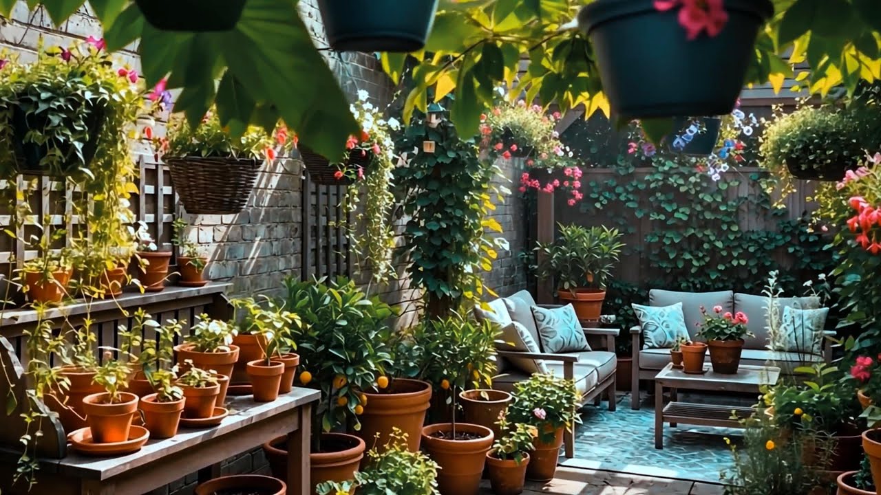 Silent piano, small garden inspiration, best designs, decorative planting ideas for limited space