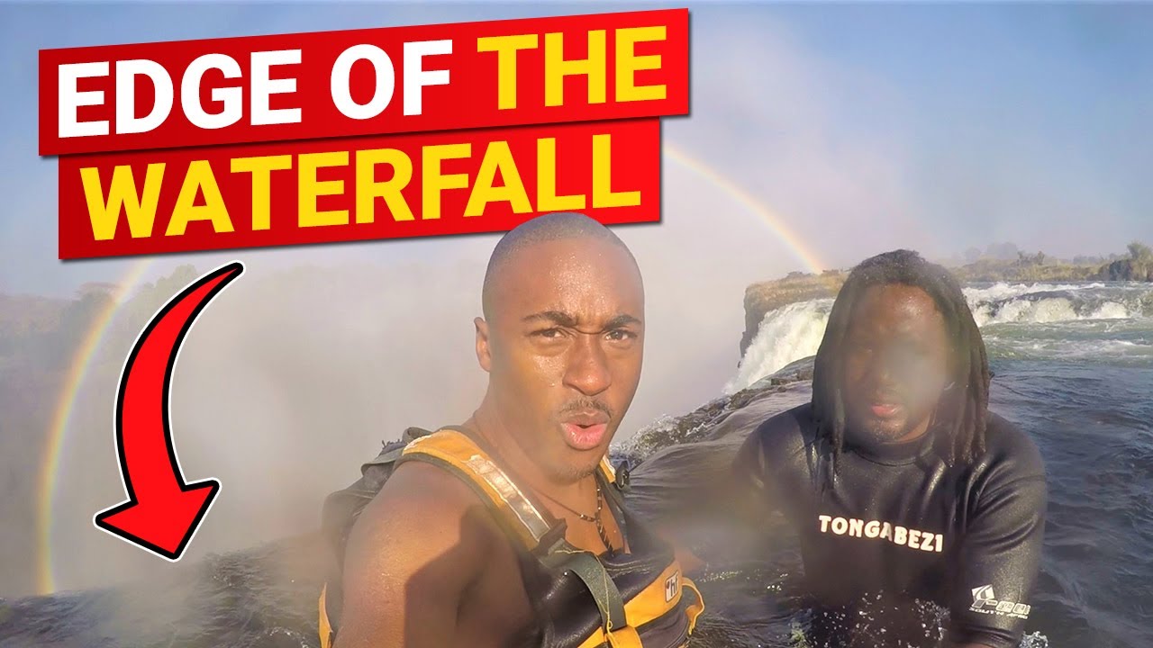 Standing at the Edge of a Waterfall in Africa | Travel Vlog