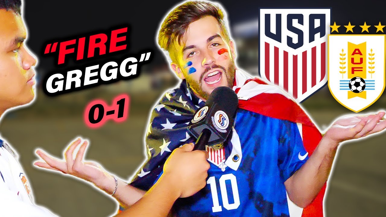 USA Fans React to USA 0-1 Uruguay | 