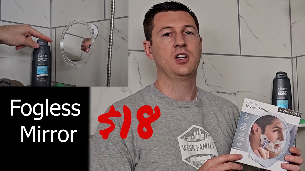 How to install a fogless mirror in a shower