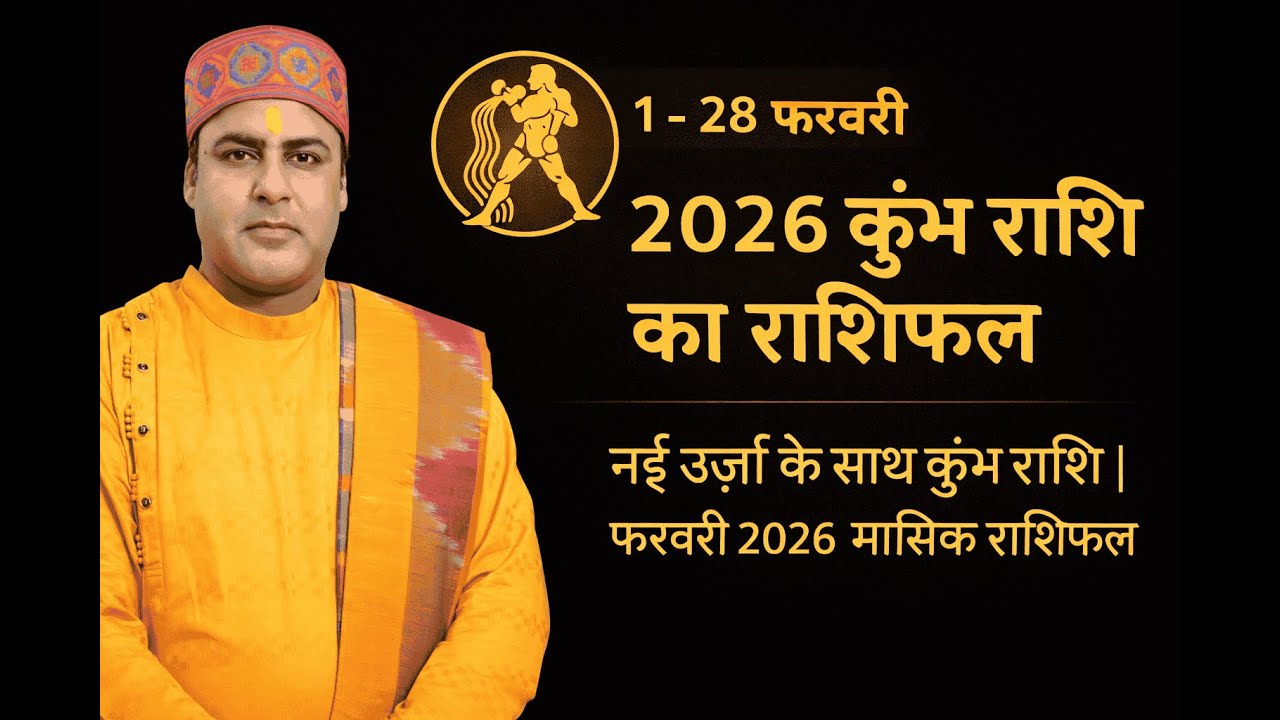  कुंभ राशि का राशिफल 1-28 फरवरी 2026 ऊर्जा के साथ कुंभ राशि Aquarius Horoscope Aquarius new energy