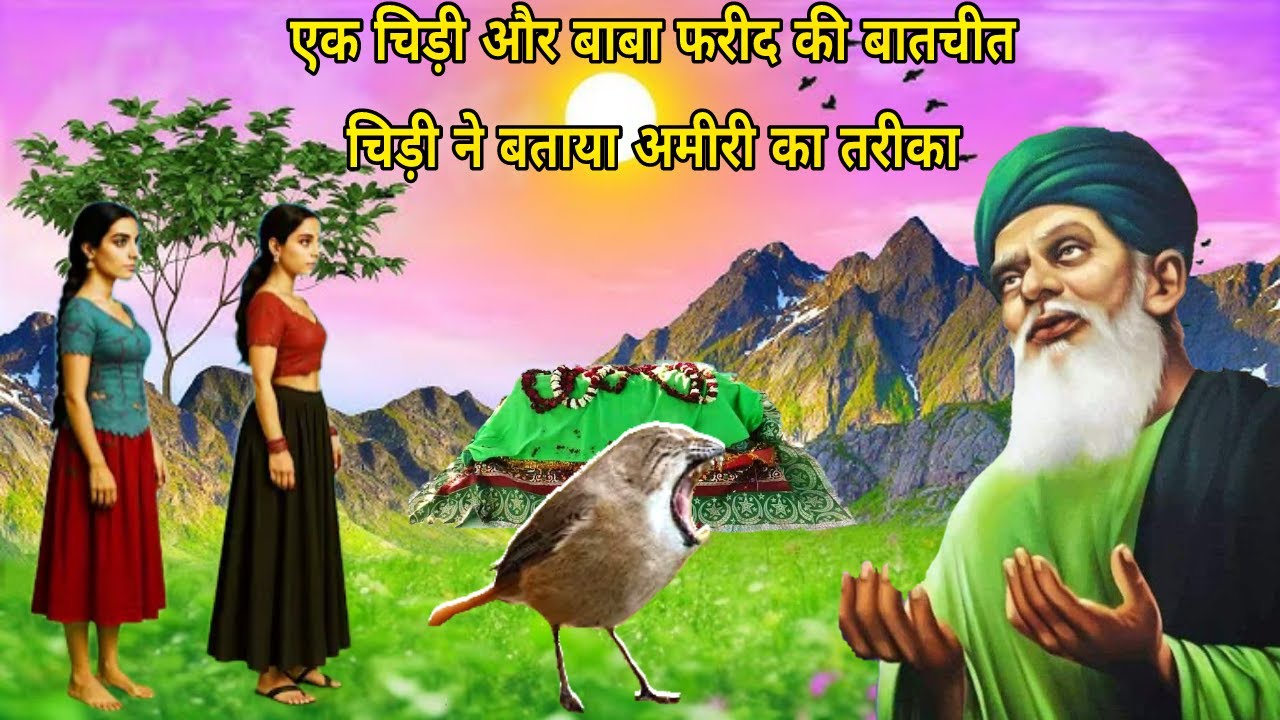 चिड़ी ने बाबा फरीद को बताया गरीबी खत्म करने का राज - बाबा फरीद और चिड़ी की बातचीत - Baba Farid Story