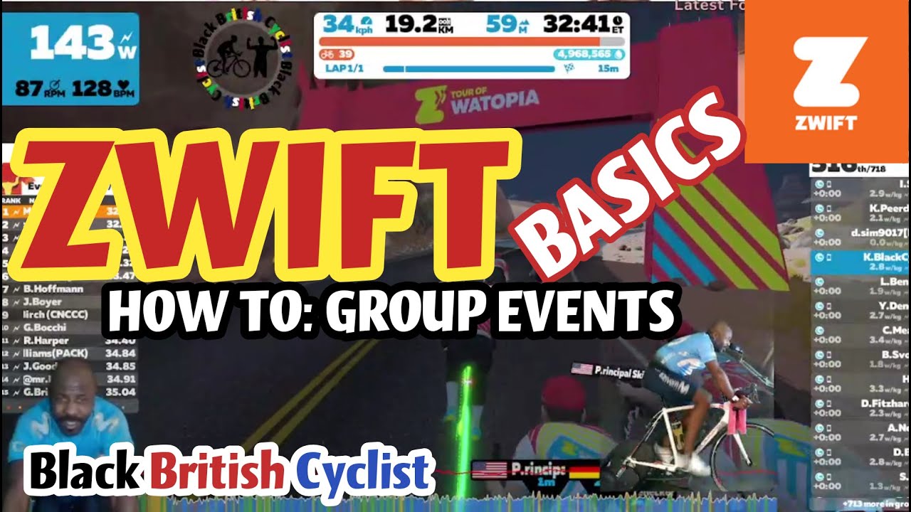 Zwift Getting Started in Group Event Tips