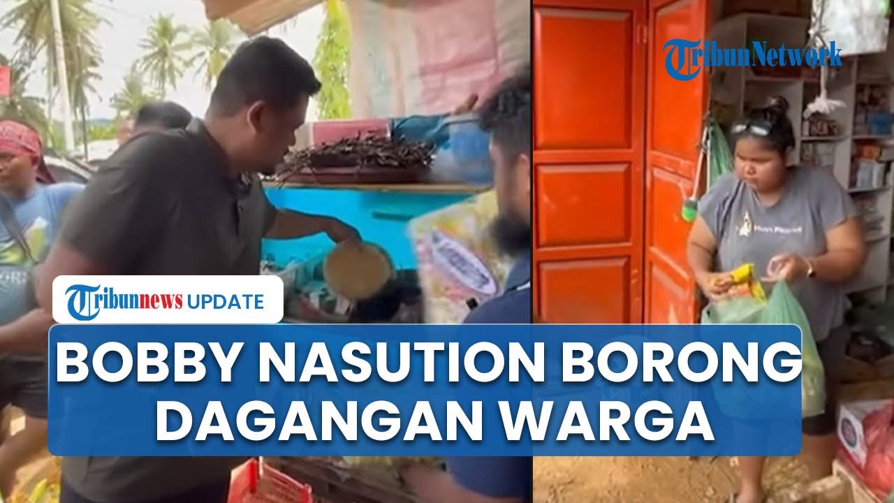 Bobby Nasution Borong Dagangan Satu satunya Warung yang Buka di Tapanuli:  Bagikan Aja Ini Semuanya