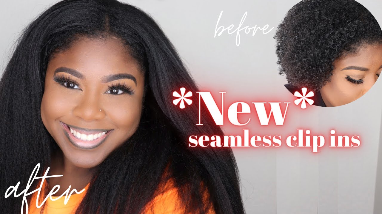Just like My Natural Hair!!! NEW Seamless Kinky Blow Out Clip ins | CurlsCurls