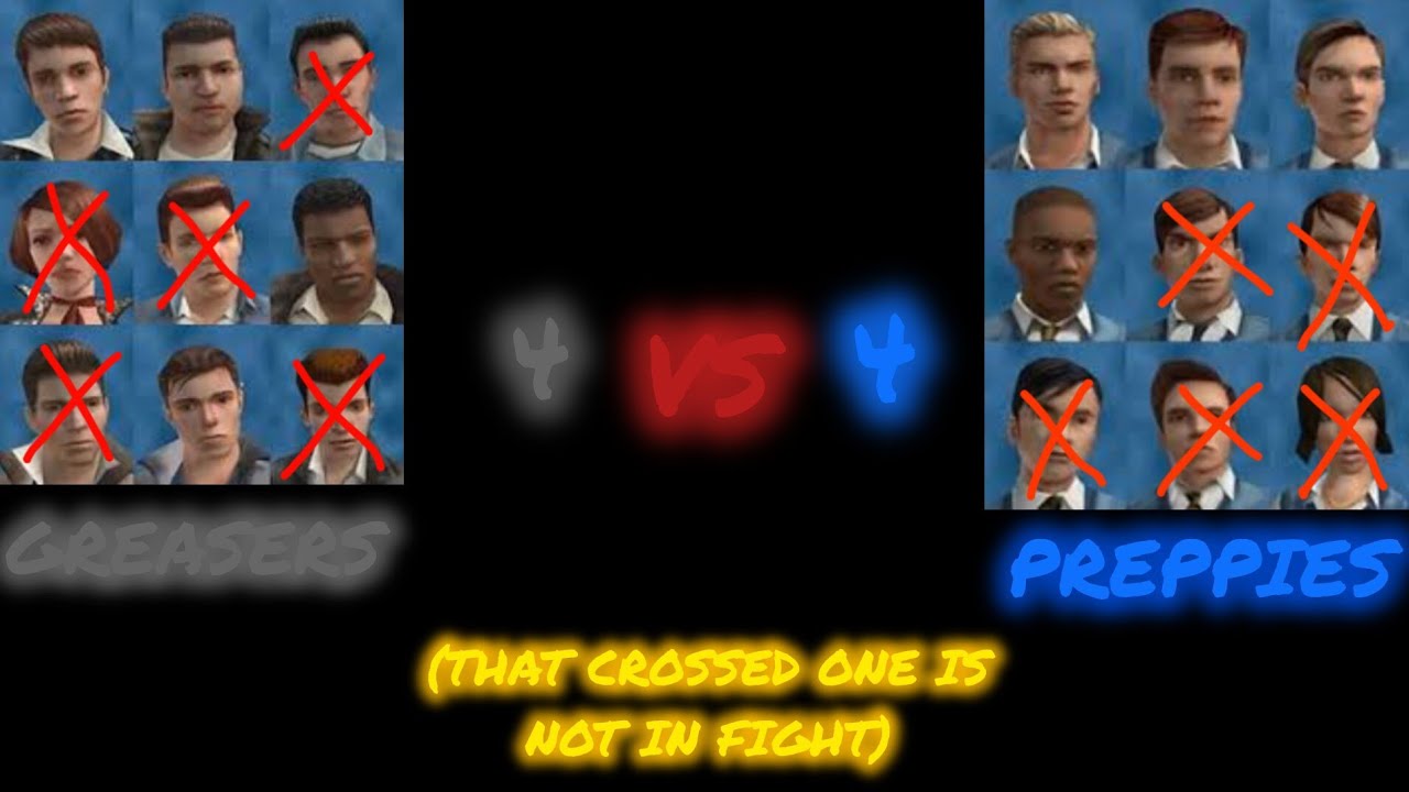 GREASERS VS PREPPIES (4 VS 4)  | BULLY AE | FULL FIGHT