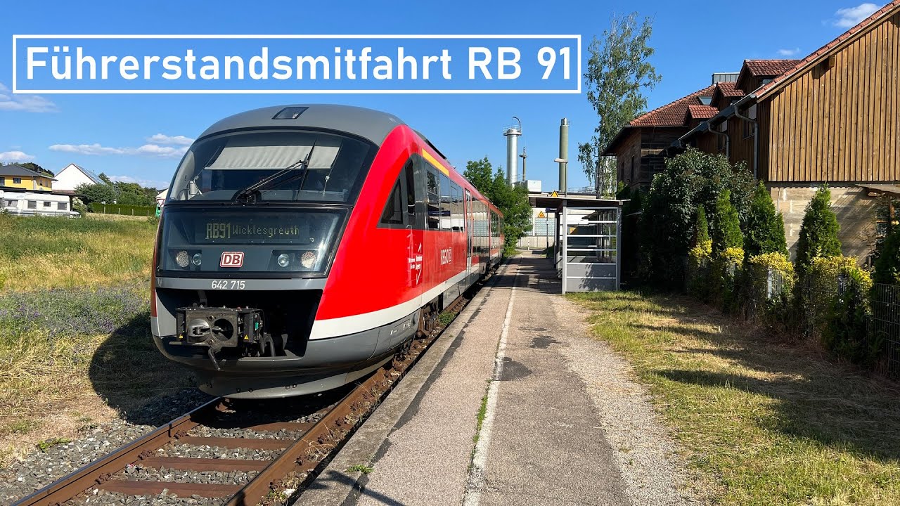 Führerstandsmitfahrt RB 91 Windsbach - Wicklesgreuth