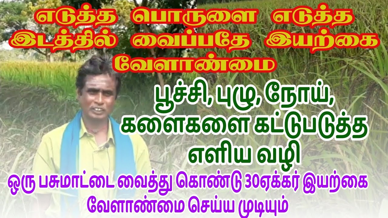 நம்மாழ்வாரின் மாணவன் நயம்பட சொல்லும் இயற்கை வேளாண்மை தகவல்கள்