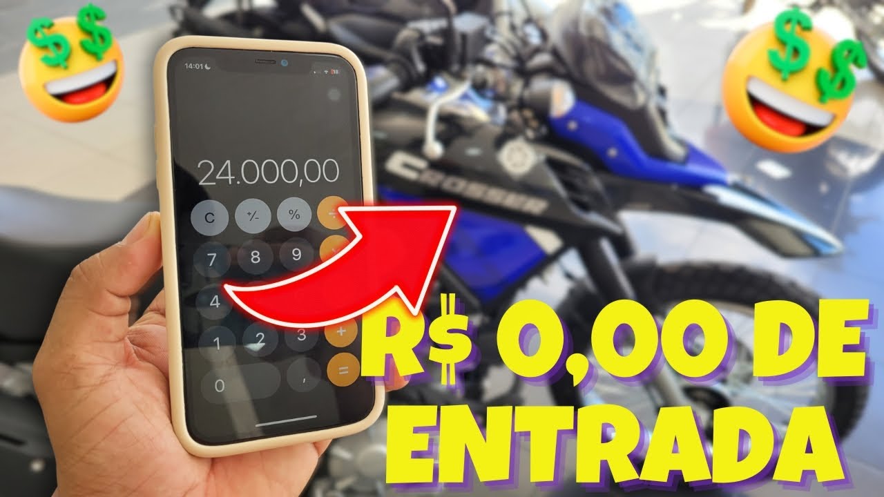 Yamaha Crosser 150 ABS 2024 | Esse é o VALOR dela FINANCIADA com ZERO DE ENTRADA!