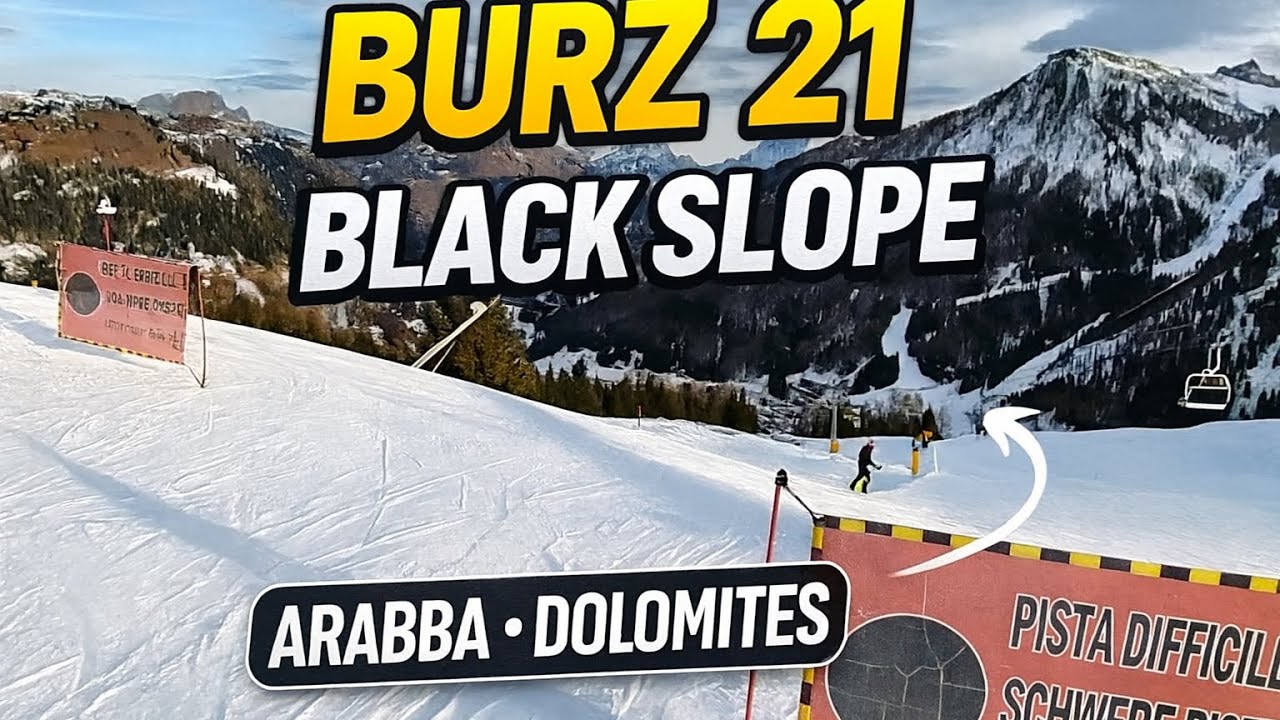 Arabba Burz 21 Black Run – Intense Skiing in the Dolomites (Marmolada Area)