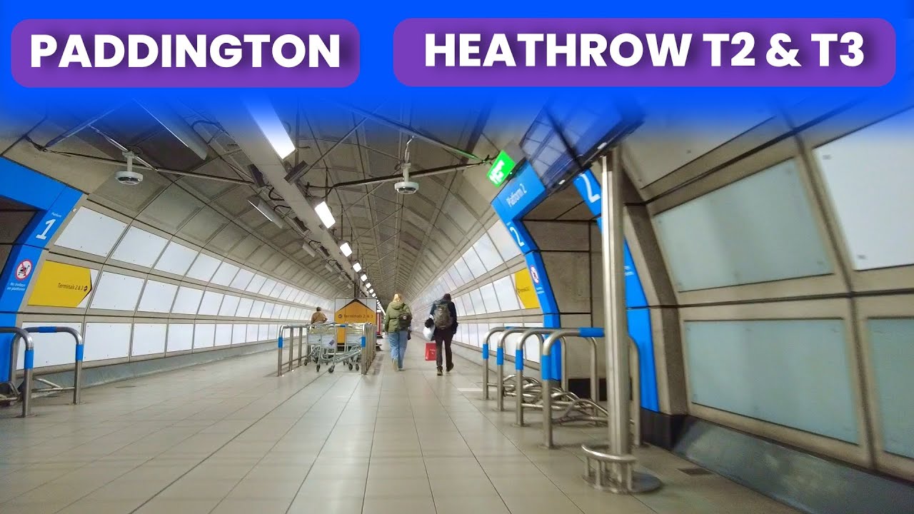 Elizabeth line to Heathrow terminal 2  Paddington to Heathrow Terminals 2 & 3 | Class 345 Aventra
