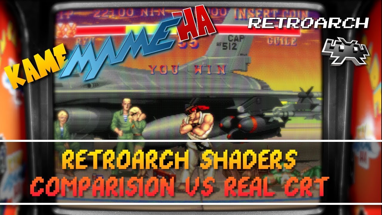 Retroarch Shaders Comparison vs Real CRT  - 4K 60fps UHD