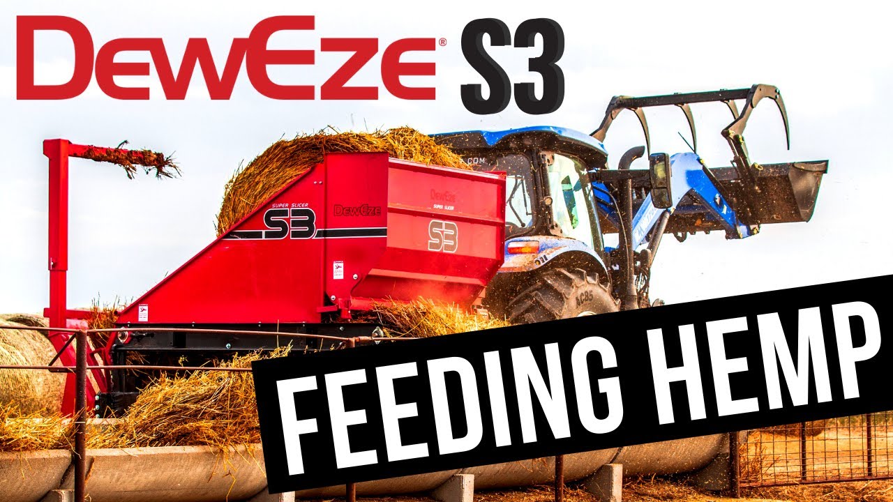 Feeding Tough Hemp Bales | Super Slicer Demo @ Arrow Equipment