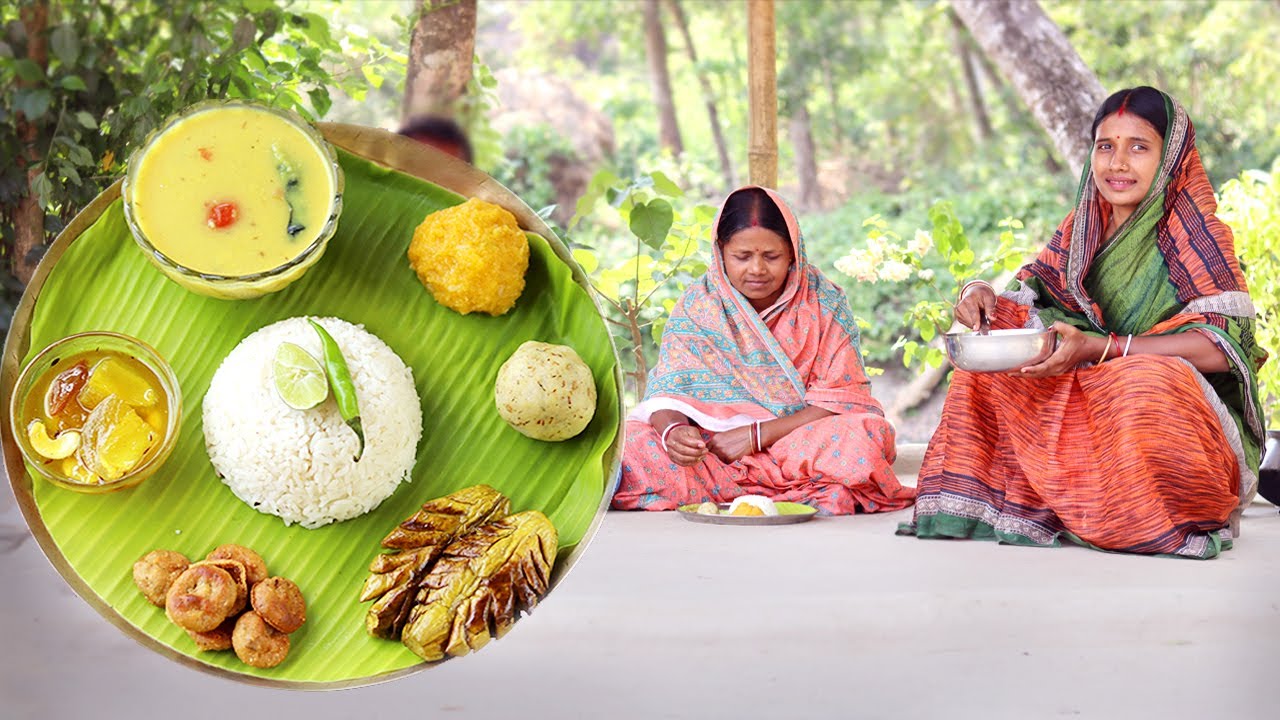 Bengali Veg Thali || অল্প সময়ে এমন সুন্দর নিরামিষ থালি বানিয়ে সবাইকে চমকে দিন ||