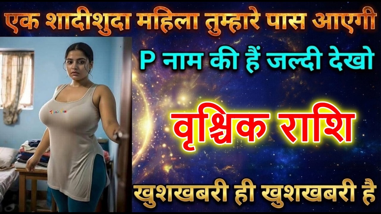 वृश्चिक राशि वालों एक शादीशुदा महिला तुम्हारे पास आएगी P नाम की हैं जल्दी दोखो